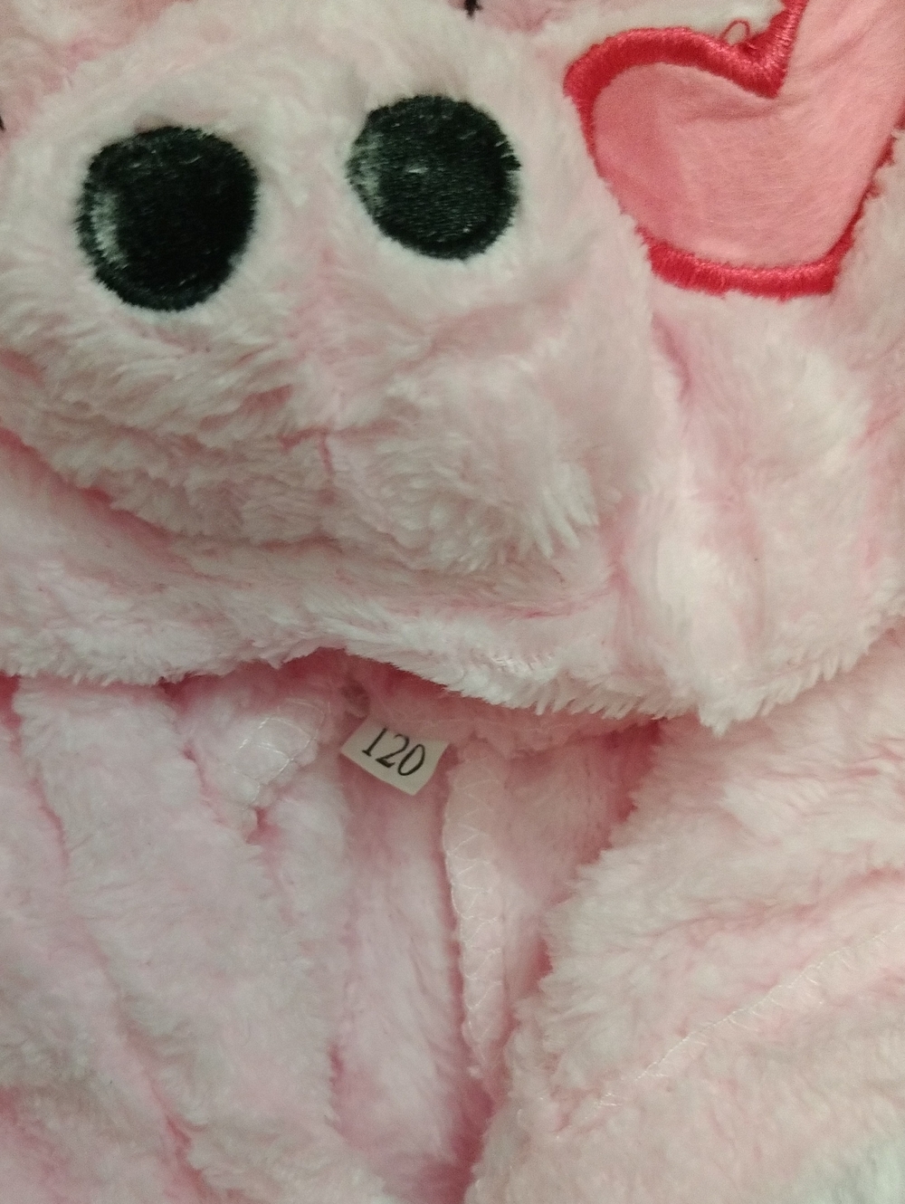 Kids Pink Pig Plush Fleece Onesie Kigurumi Halloween Cosplay Costume New *Open* - Picture 5 of 17